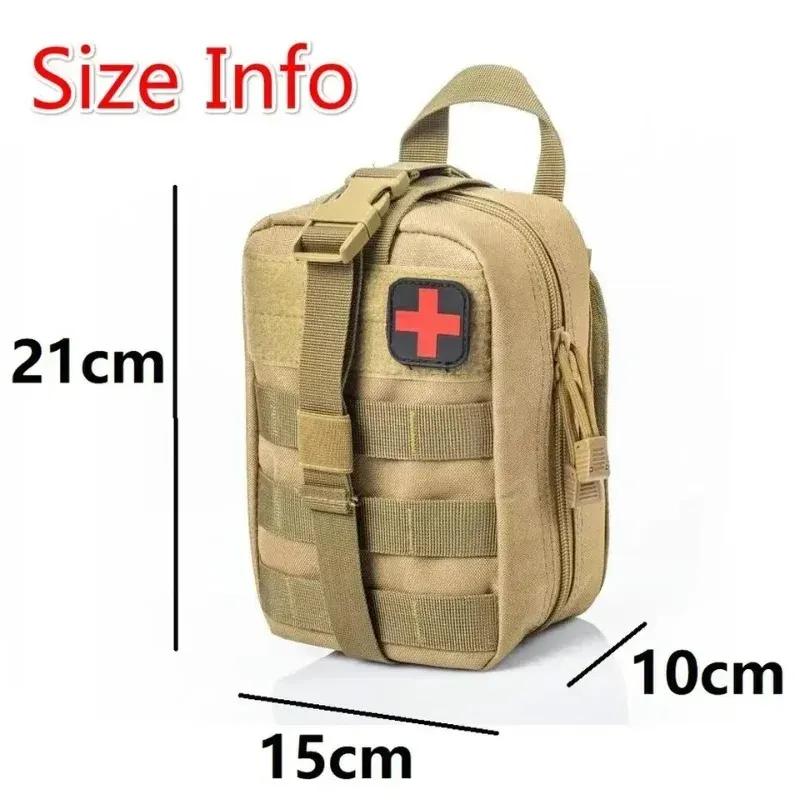 Tactical Waist Pack Camping Climbing Bag Black Emergency Case Outdoor Water First Aid Kits Travel Oxford Cloth