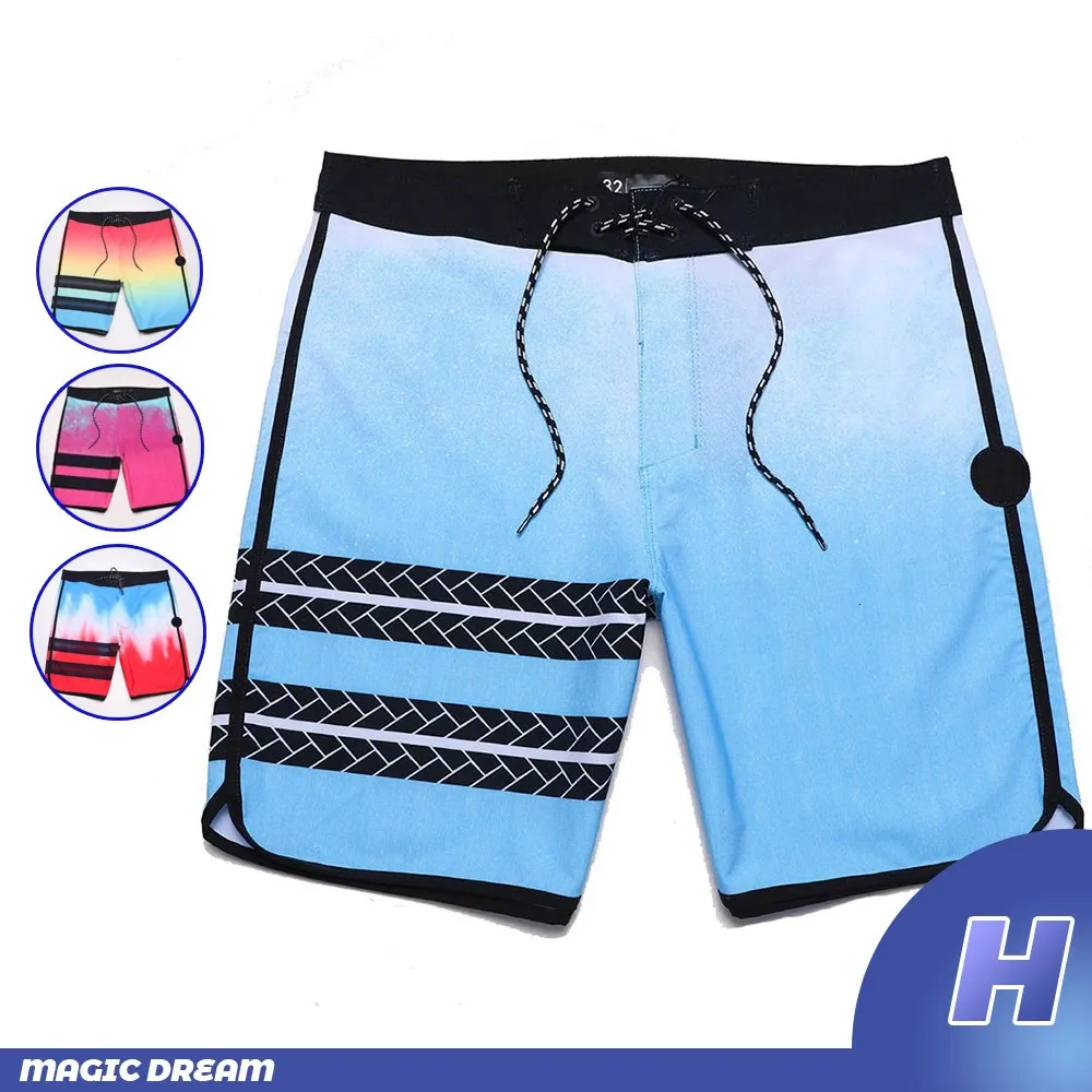 Marke Summer Board Short Men Phantom Bermuda Beach Shorts Schwimmen wasserdicht schnell trockener Freizeitbadebekleidung 240424