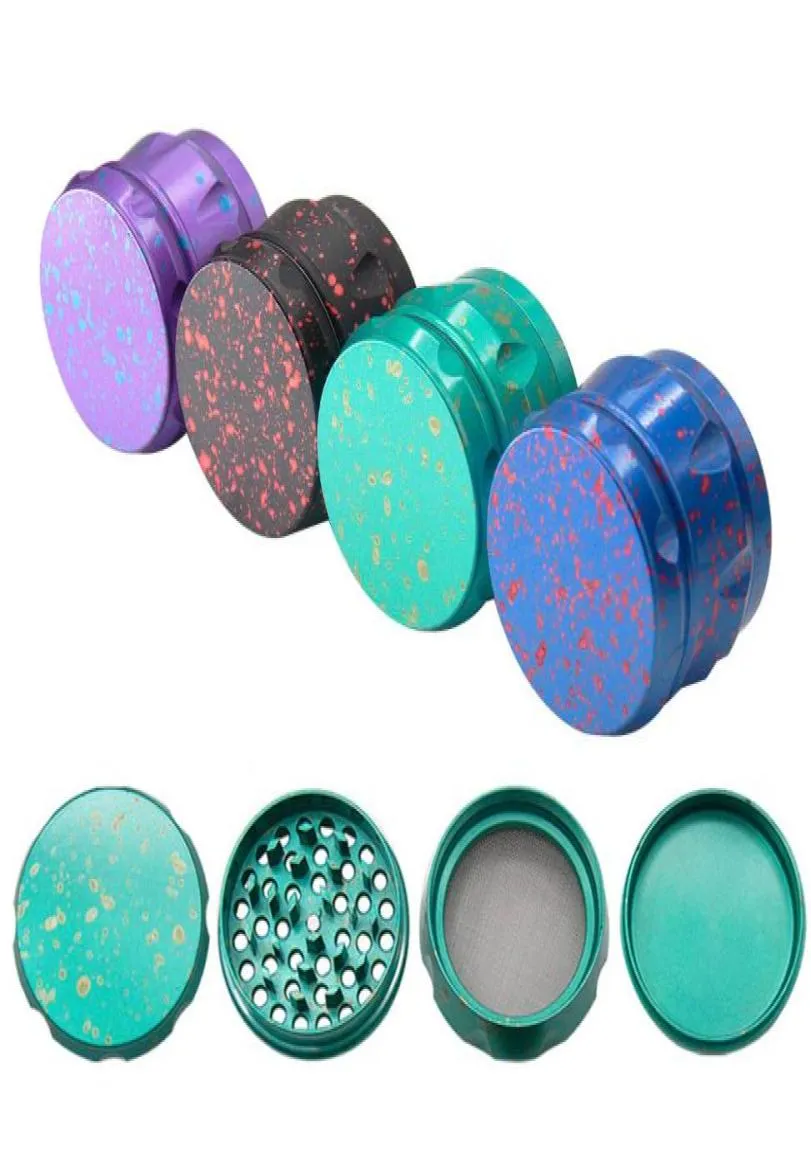 Hornet Drum Style Alloy Zinc Metal Fumer Herb Grinders 60 mm 4 pièces Diamond dents Métal Herbe Dry Herb Tobac Miller8755525