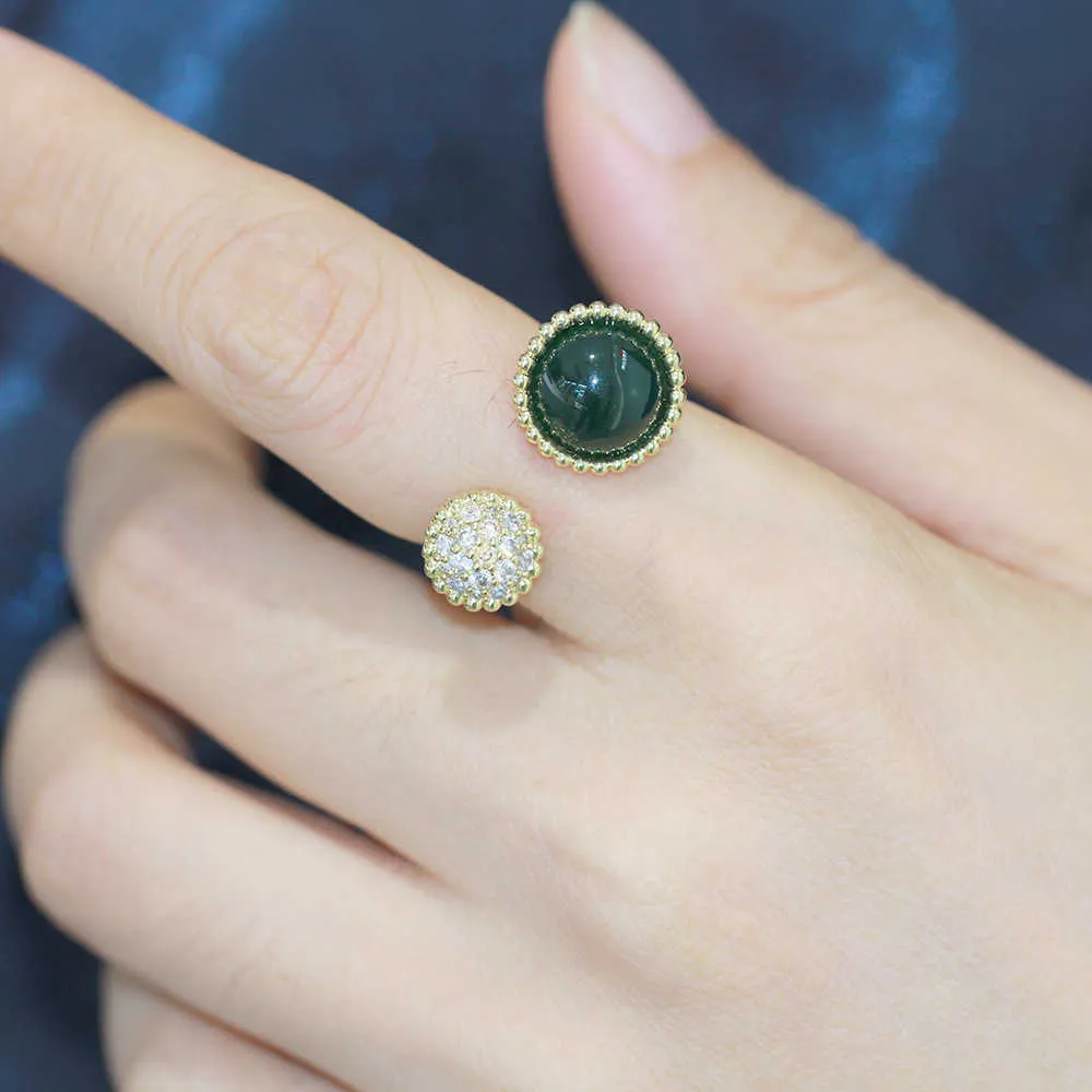 Meister exquisite Ringe sowohl für Männer als auch für Frauen, die personalisierte verstellbare Gold -vielseitig mit gemeinsamem Cleefly