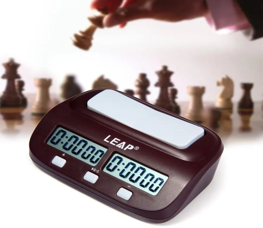 LEAP Digital Professional Chess Clock Count Up Timer Sport Electronic Chess Clock IGO Wettbewerb Brettspiel Schach Watch LJ9179132