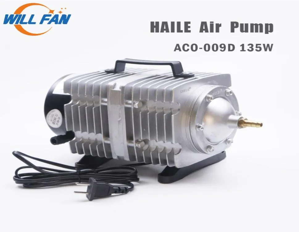 Will Fan Hailea Air Pump Aco009D 135w Electrical Magnetic Air Compressor For Laser Cutter Machine 125Lmin Oxygen pump Fish2574104