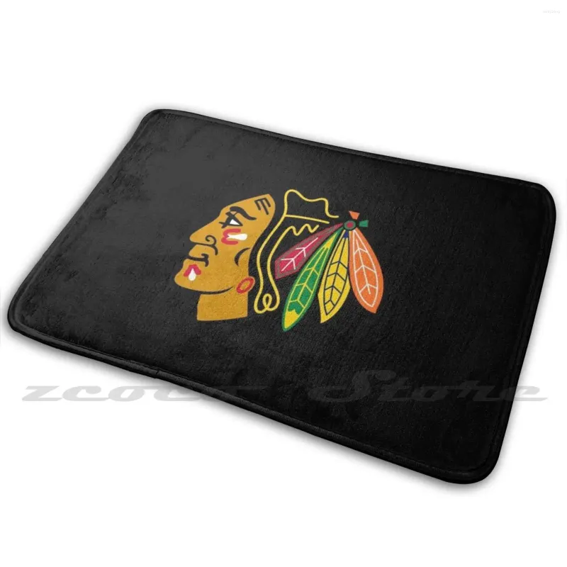 Dywany Blackhawks Chicago dywan woda absorbująca mata bez poślizgu drużyna USA US Canada Sport Lode Hockey Logo