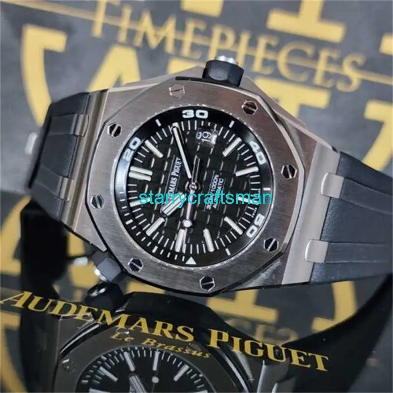 Luxury Watches APS factory Audemar Pigue Royal Oak Offshore Submarine 42mm 15710ST Steel Black st0Q