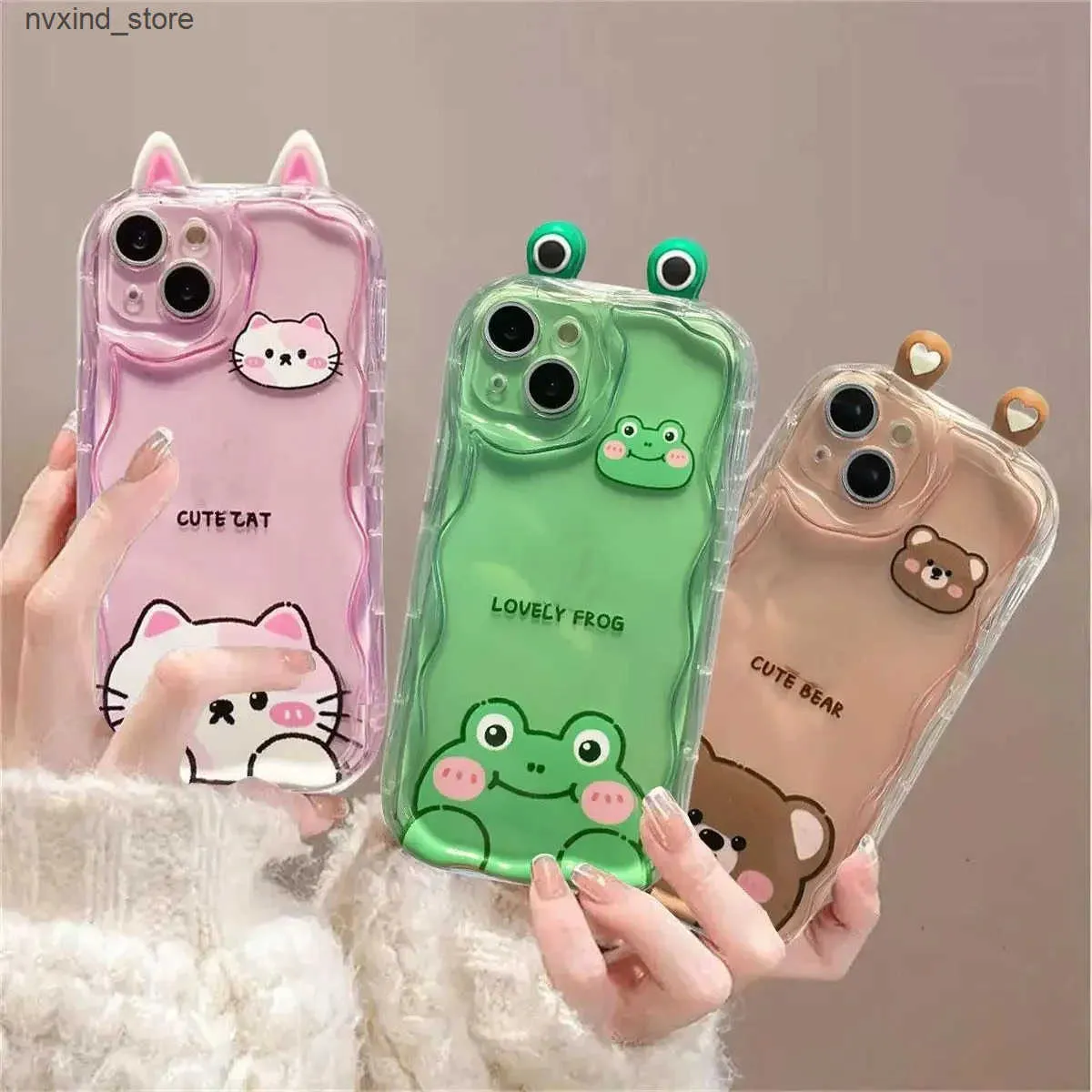 3D Cute Animal Phone Case for Samsung Galaxy A55, A15, A25, A35, A05, A05S,  A10, A11, A13, A14, S25, S24 Ultra, Plus, S24FE, J24, 11, 30 Rabbit,