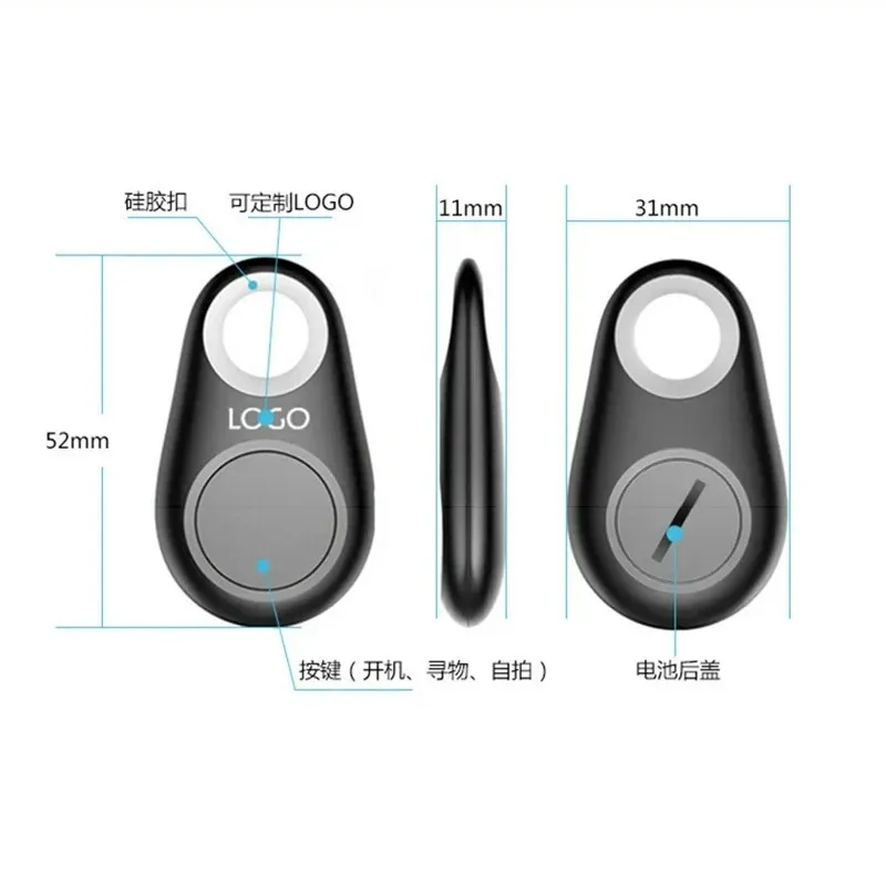 Smart Mini GPS Tracker Anti Lost Finder Tracker Alarm GPS Locator Wireless Positioning Wallet Pet Pet Key Wireless 4.0