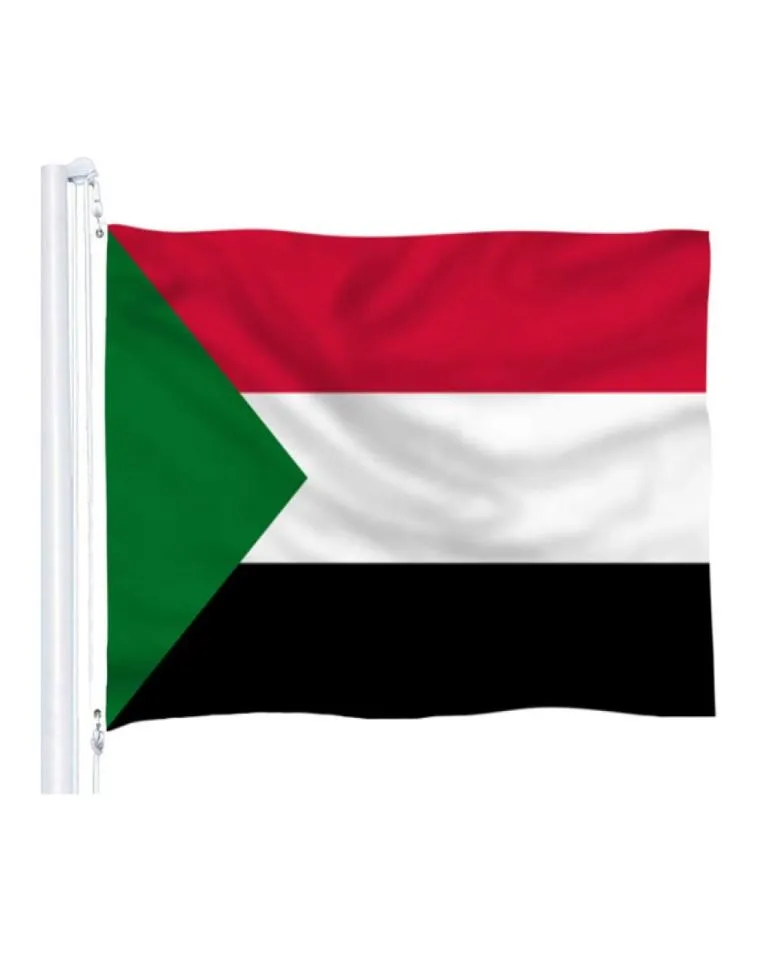 Sudan Flags Country National Flags 3039X5039ft 100D Polyester Vivid Color High Quality With Two Brass Grommets6374261