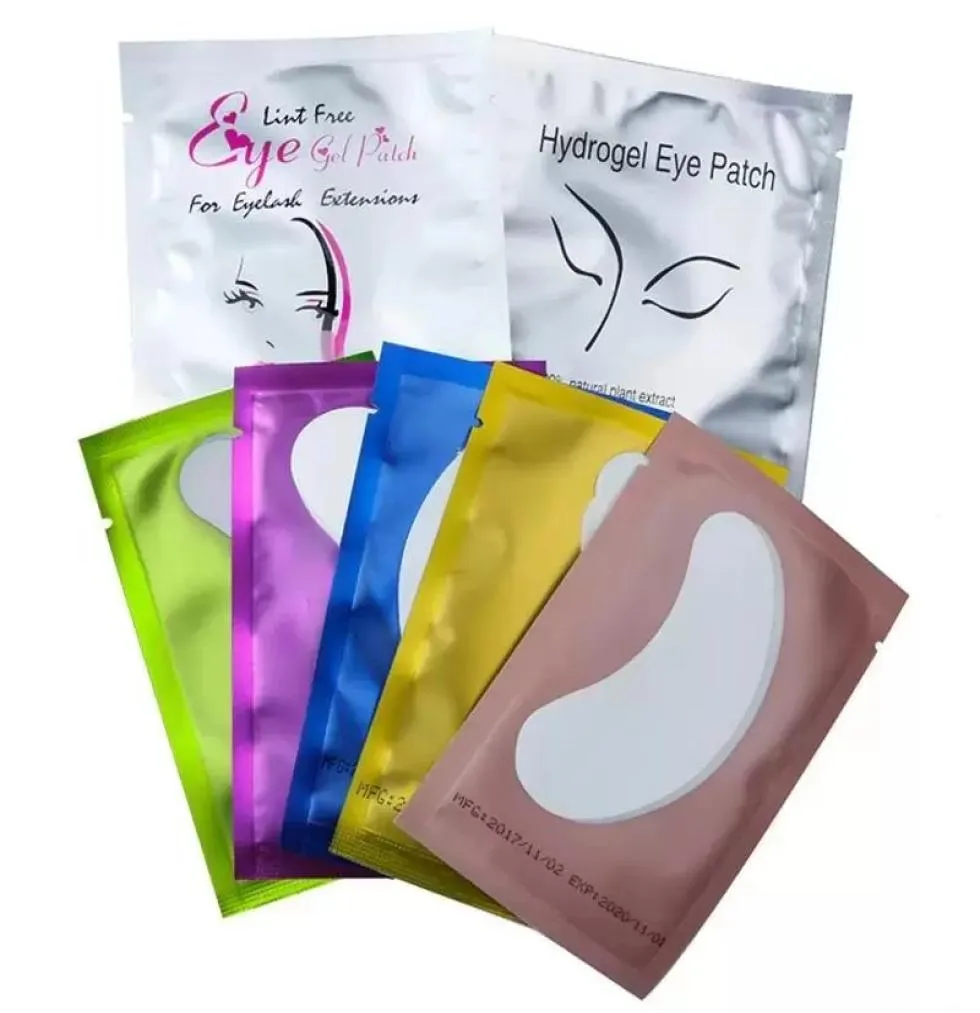 2021 Tampons d'extension de cils Patches sous les yeux cils Poussions de cils Patches en papier extension