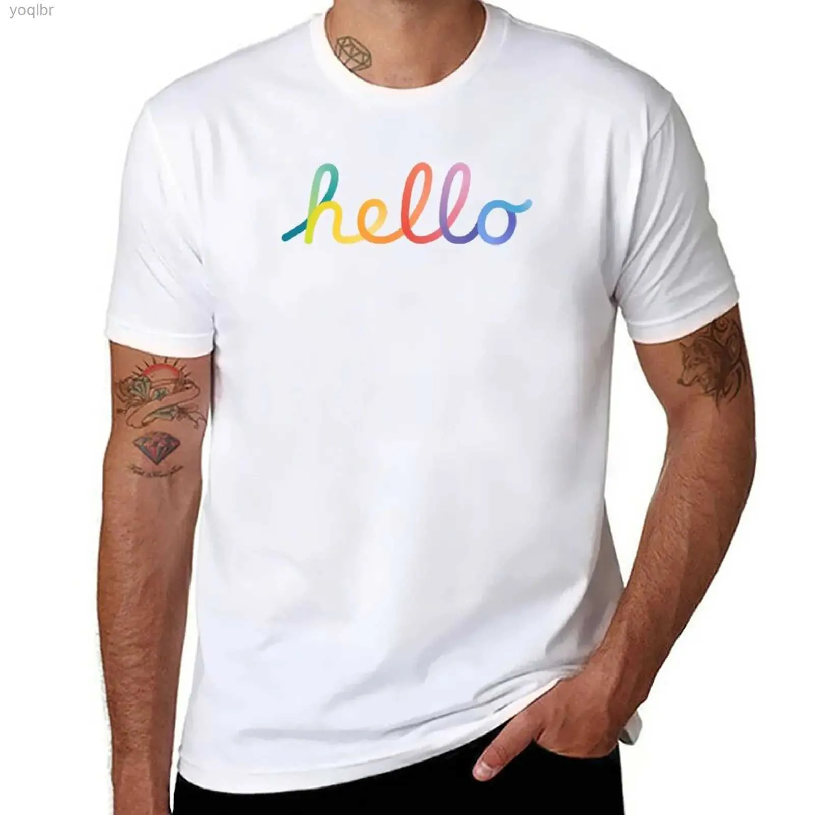 T-shirt maschile ciao new mac mele ha detto magliette di design coreano t-shirt t-shirt t-shirts anime t-shirtsl2405