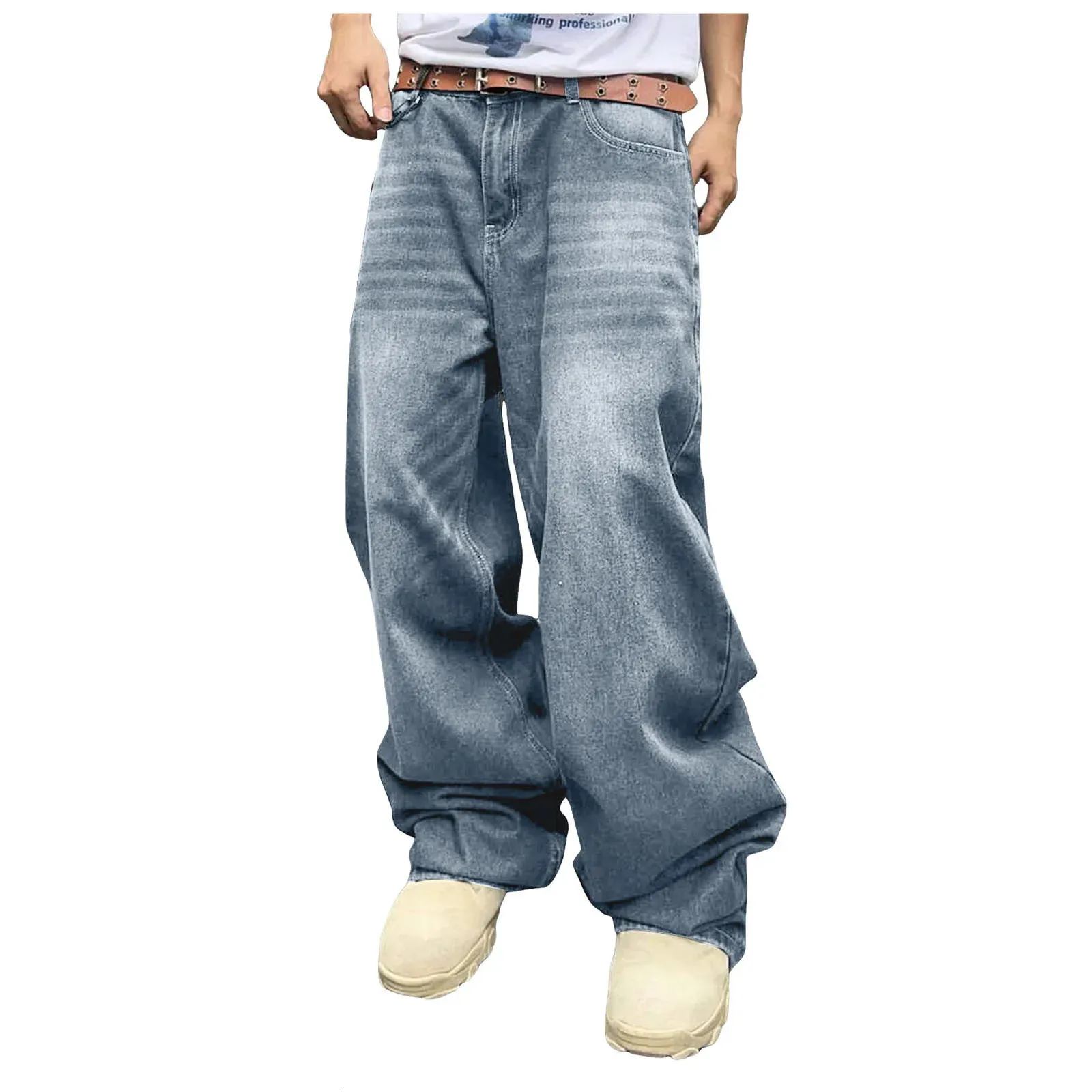 Mens Baggy Hip Hop Baggy Jeans Men With Wide Leg Skater Mens Baggy Hip Hop Baggy Jeans Men With Wide Leg Skater