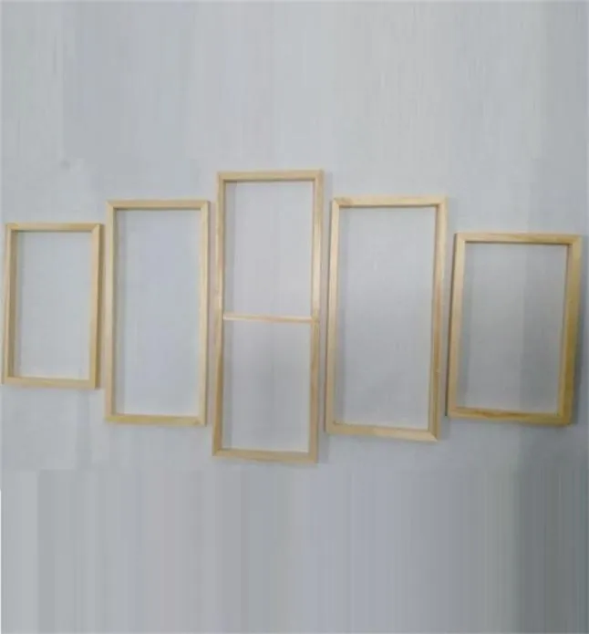 5 Panneau Ensemble de cadre en bois pour toile Tool à l'huile de peinture personnalisée DIY DIY ART MUR DE BOIS INTÉRIEUR 2112228592703