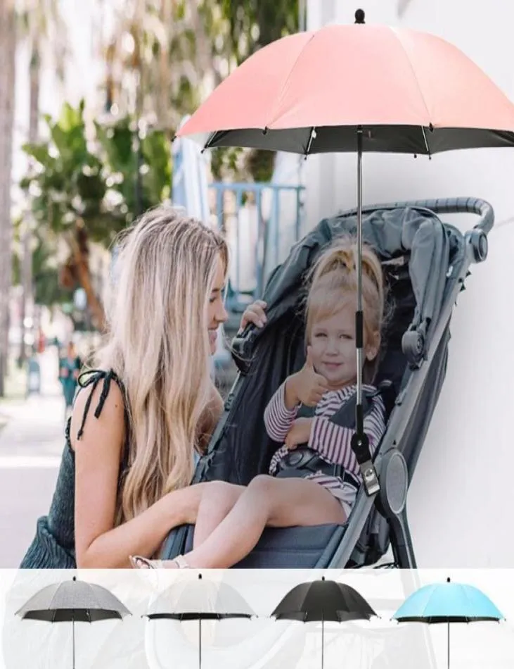 Paraplu's ultraviolet proof verstelbare baby -wandelwagen paraplu houder accessoires montage multiuse rolstoel parasol plank fiets con1001857