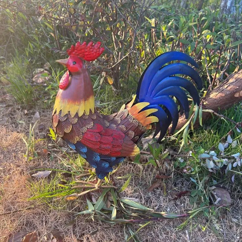 Décorations de jardin en métal Poultry Rooster Mode
