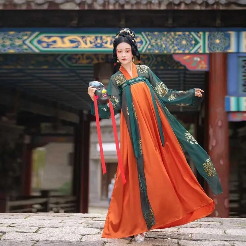 Etniska kläder halloween traditionell kinesisk stil prinsessan klänning Ancient Tang Suit Fairy Performance Clothing TV Movies Hanfu kostymkvinnor