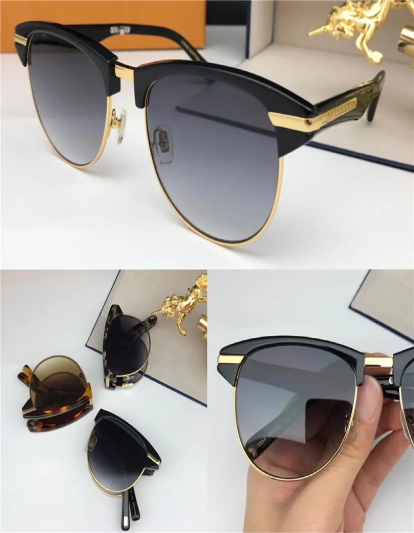 Neue Mode -Pop -Sonnenbrille Designer Retro Sonnenbrille 1054 Kleine Rahmen faltbare Halbrahmen Einfacher Atmosphäre Stil Top -Qualität mit 6932357