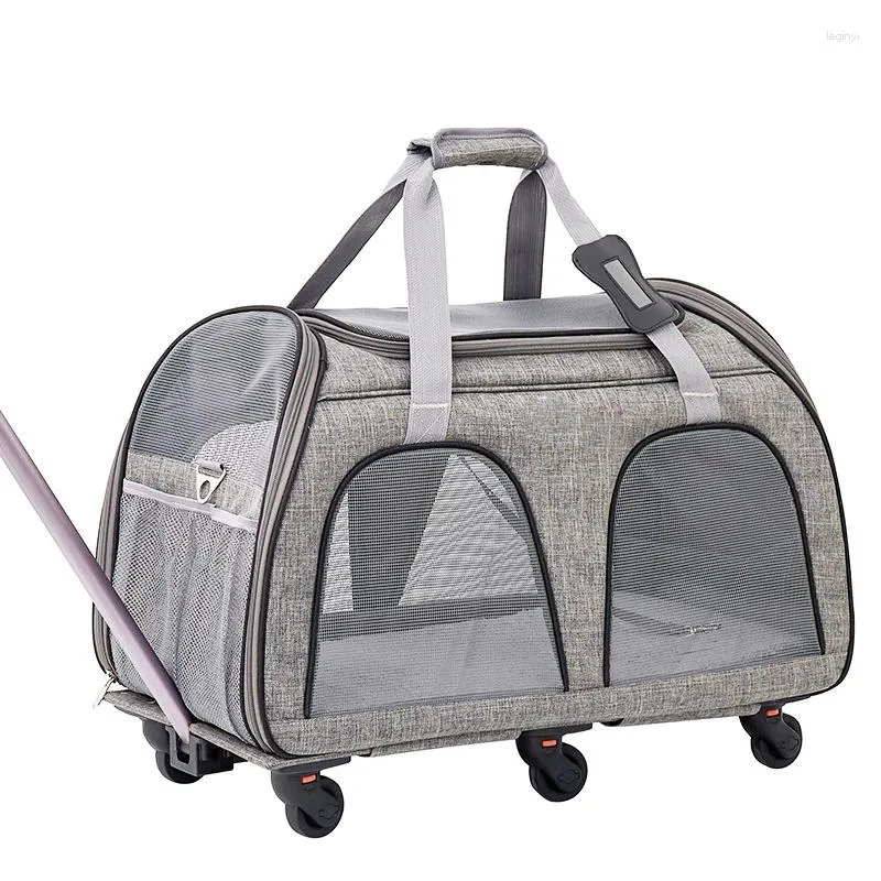 Dog Carrier 2024 Travel Friendly Pet Bag с колесами Airline Airline