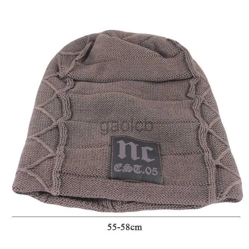 Gorro/caveira tampas de inverno adultos adultos gorros -quentes letras de moda letra de tricopagem hapsa ao ar livre colorido osso casual lã macia d240429