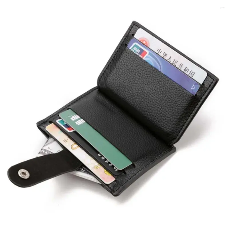 Wallets Fashion Pu Leather Money Clips Bifold Multi Card Pockets Business Slim Holder Id Case Men Men Purse Wallet