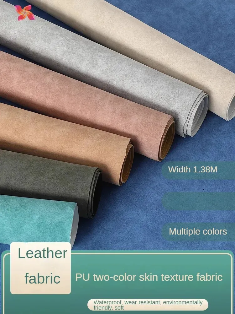 ソファ用のメーターによるマットレザーファブリックカバー枕カバーの縫製ファッション防水摩耗性繊維ソフトアンチリンク240422