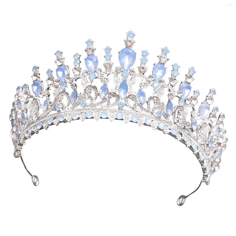 Clip per capelli Elegante matrimonio da sposa Crown Princess Party Prop lussuoso ornamento per decorazioni per la testa di damigella