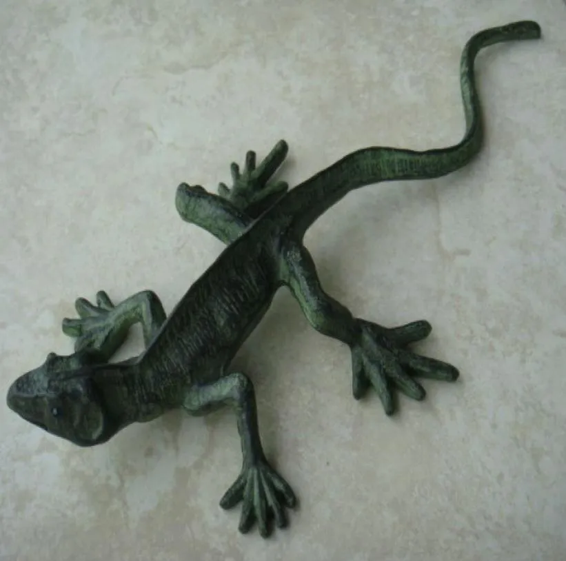 American Country Style Painted Lizard Decoratie giet ijzer kleur schilderij dieren beeldje tuinwerf ornament vintage ambachten dark8685579