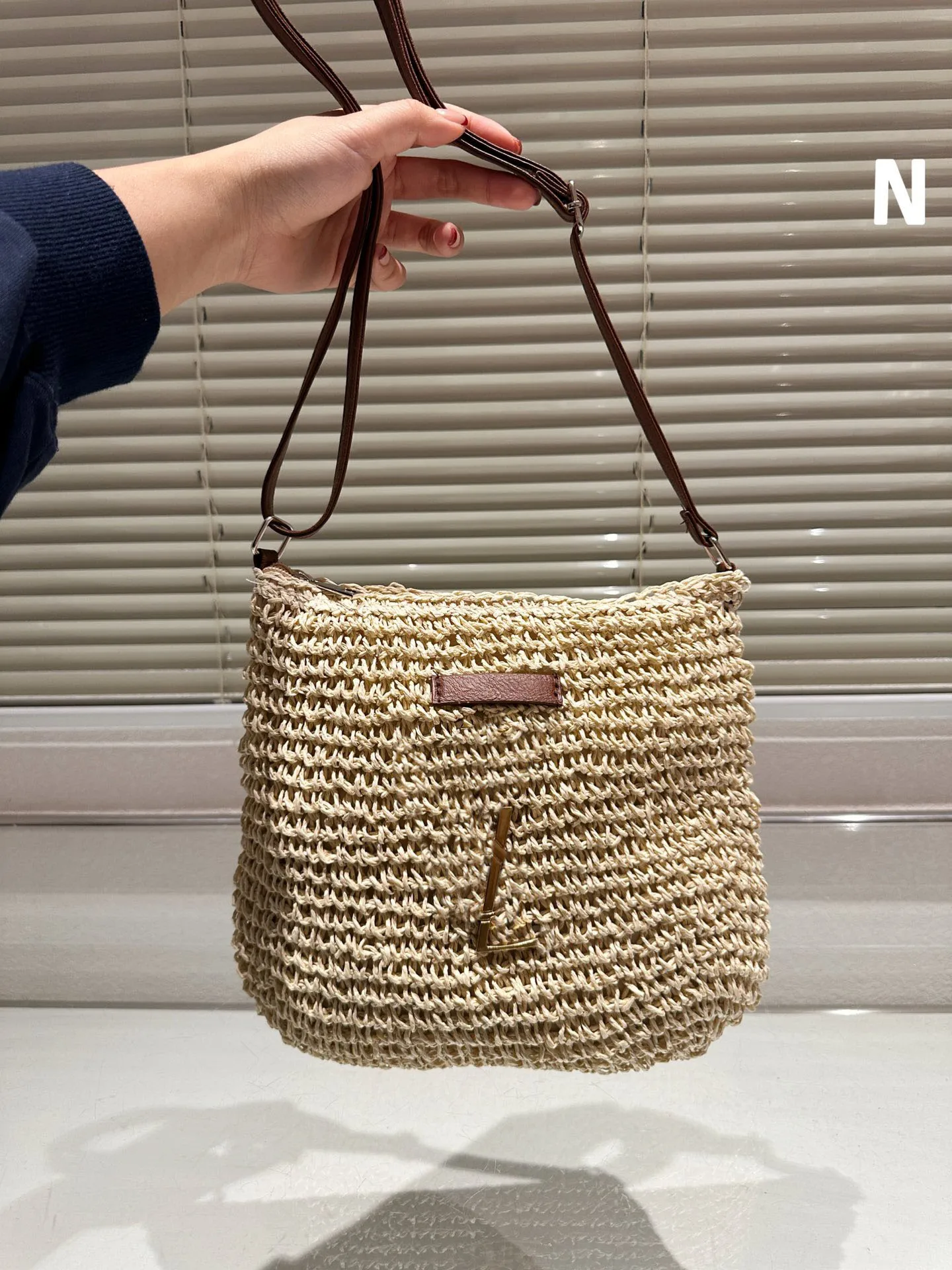 Panier de luxe de créateur sac de paille pour femme sac à main pour femme de sac à main pour la mode de la mode ouverte de plage de la plage