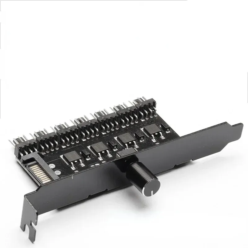 Computer -Chassis -Lüftergeschwindigkeitskontrolle 3 -Pin/4 -Pin Schrittless Variable Drehzahlkühlergeschwindigkeit Controller Computerzubehör