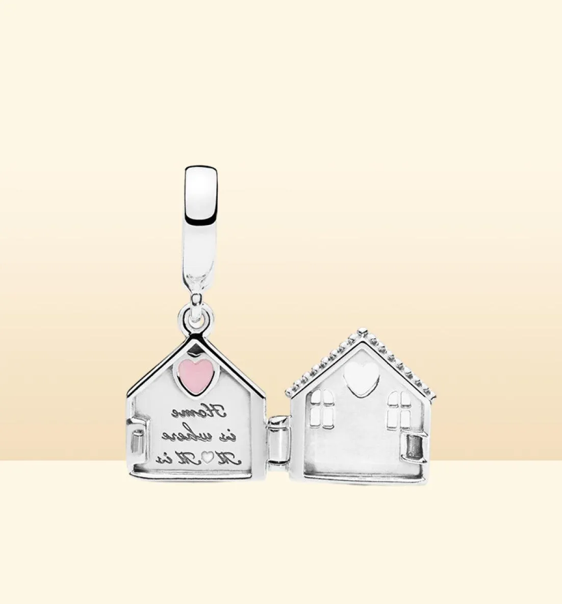 Sweet Home Nouveau arrivée 925 SERRING Silver Mom's House's Slempe Charms Fit Original European Charm Bracelet Fashion Women Engagement de mariage Bijoux1628722