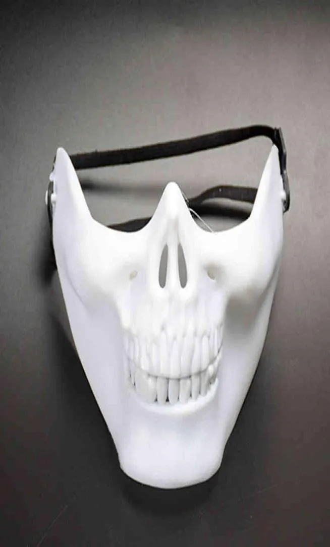Nuovo Mask CS Hollowen Carnival Gift Skeleton Scheletro Paintball Basso a metà faccia Face Mask Warriors Maskes Halloween Party M9231903