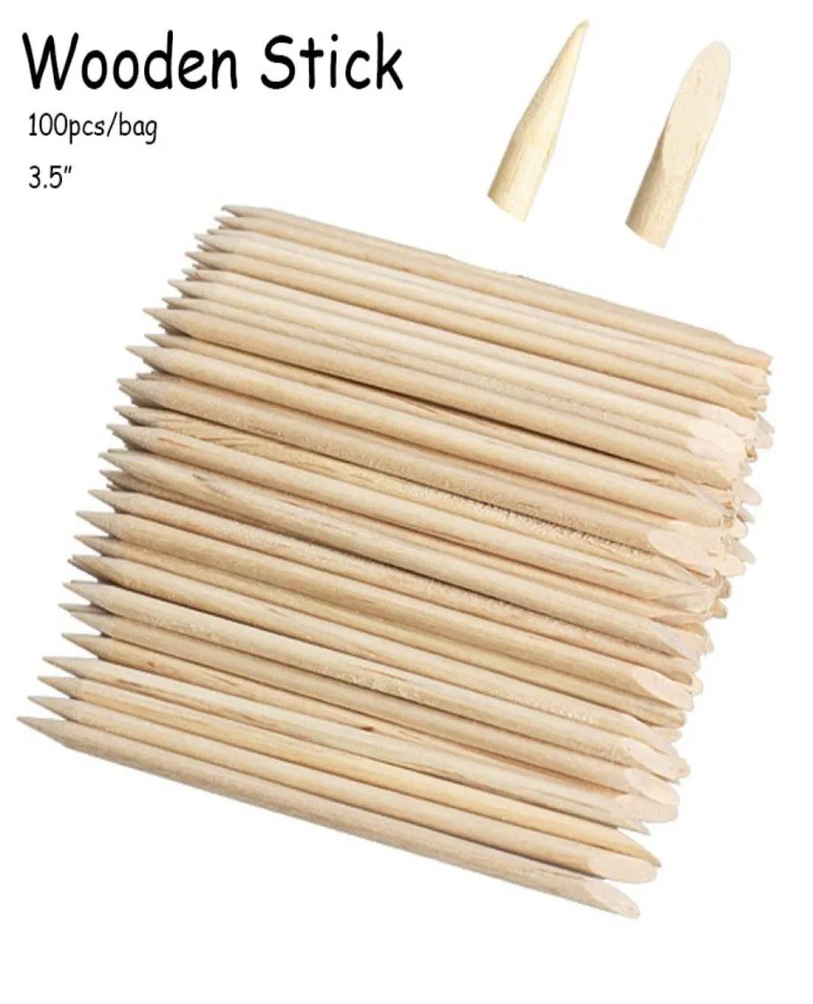 500pcs 35 -дюймовые деревянные палочки для ногтей -катикуля