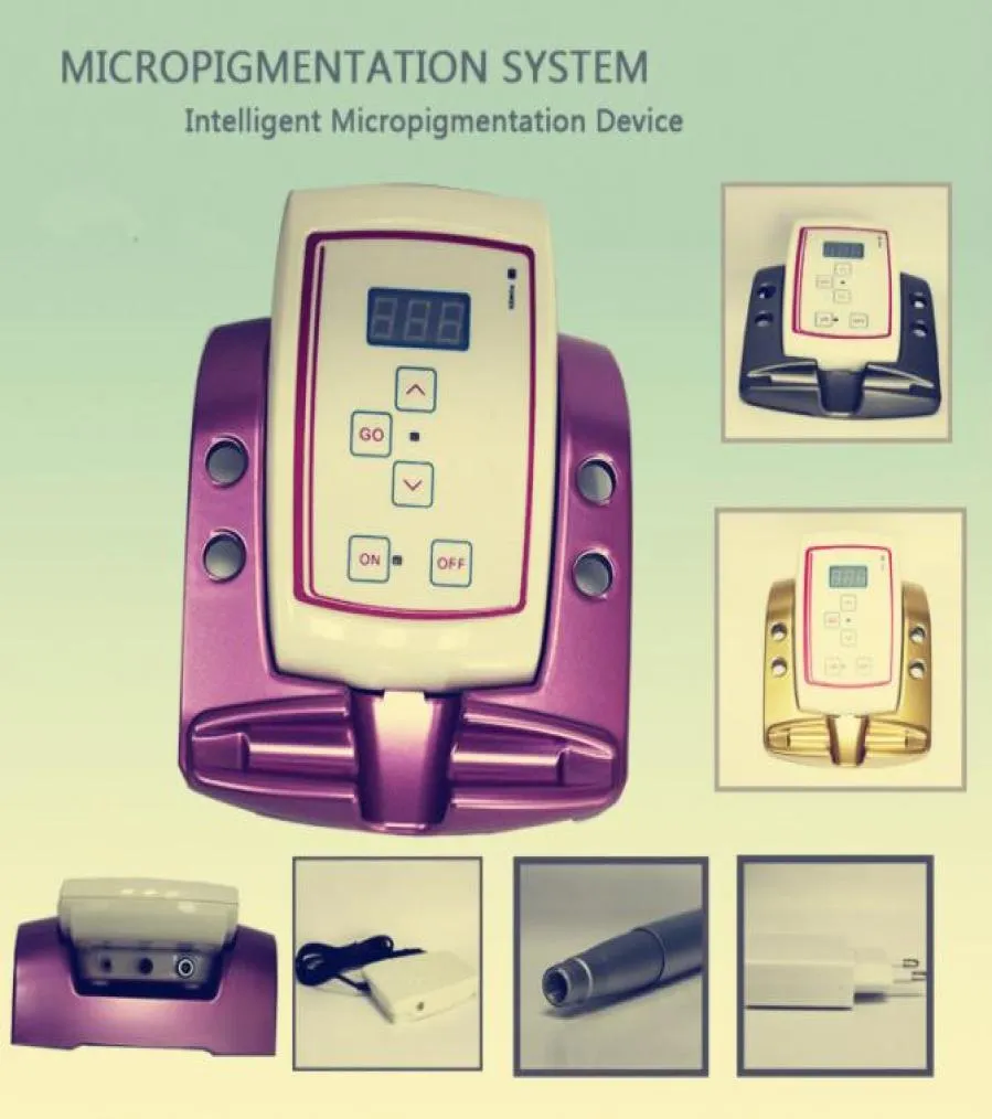 Whole Micropigmentation Device For Micropigmented Permanent Makeup Eyebrow Tattoo Machine With Digital Control Panel4867085