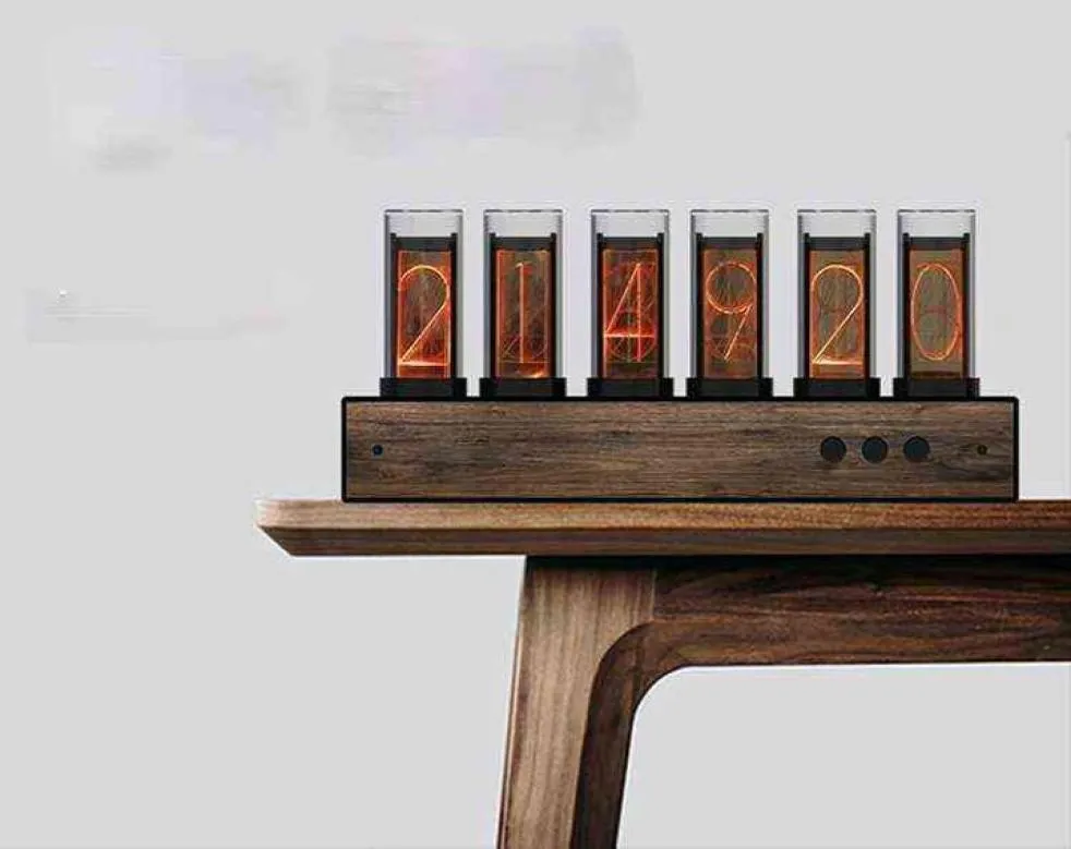 Cyfrowe zegary analogDigitalne Zegar Electronic Nixie Table Tube Rube Desk Desktop Decor Decor Decor Garden 2111112932155