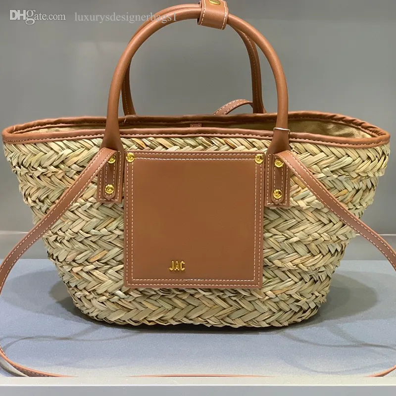 TOP Women designer bag Straw weaving Beach Bags Straw handbag shopping bags tote Shoulder bag Classic tote bag luxury handbag Beach holiday bag