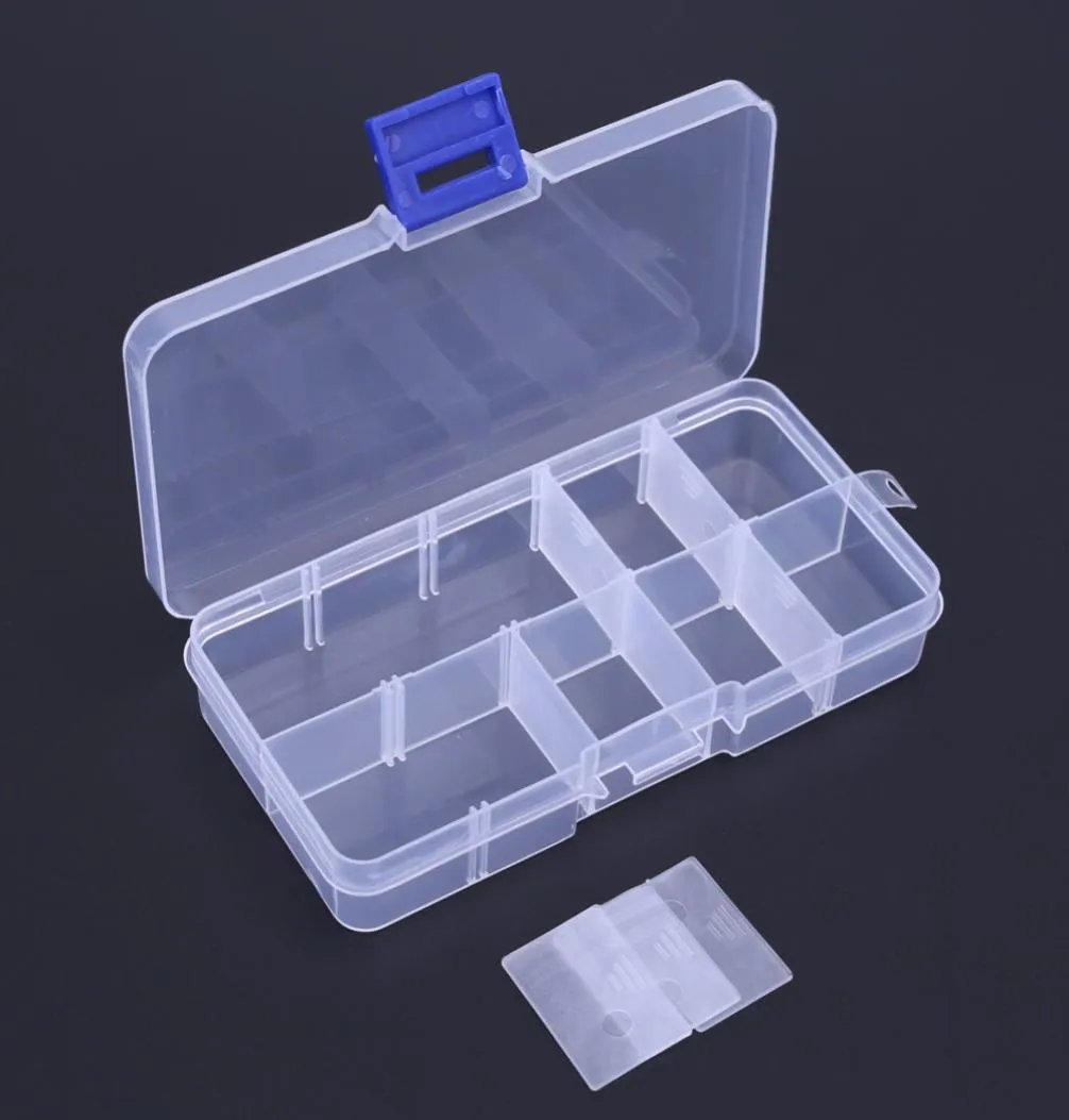 NIEUW 10 COMPARTMENTEN Zakopslagbox Transparante vissen Lure vierkant Viskast Lepel Haak Lure Tackle Boxs Fish Accessoire Boxs2789048