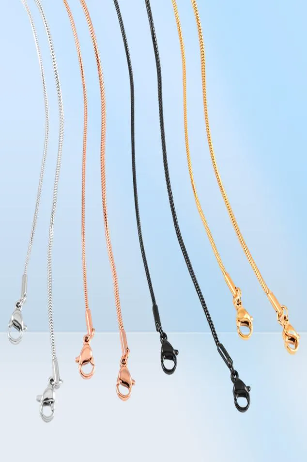 Necclana a pendente di alta qualità Catena in acciaio inossidabile 316L 4 catene di collana multicolore catene di gioielli maschi/femmine 5392470