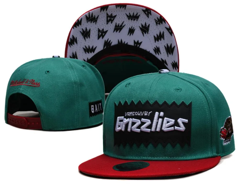 Memphis''Grizzlies''ball Caps Flowers gepatmt Snapback Hats Sports Team Basketball Chicago Hut 23-24 Meister Baseball Cap 2024 Finals Sport einstellbarer Chapeau A0