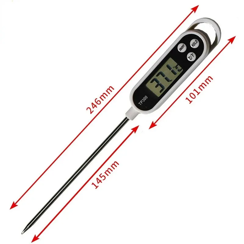 Digitale voedsel thermometer keuken koken bbq sonde elektronische oven vlees water melksensor meters van de sensor meten met het meten van thermometers