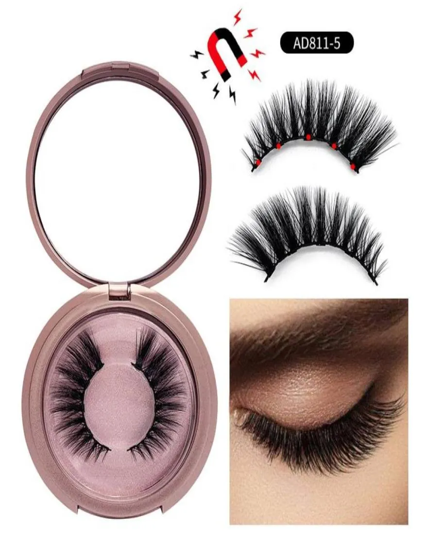 2019 NOUVEAU 5 Caux magnétiques Faux de cils 9 styles aimant faux cils kits de maquillage pour les yeux Extension des cils 5pair3014573