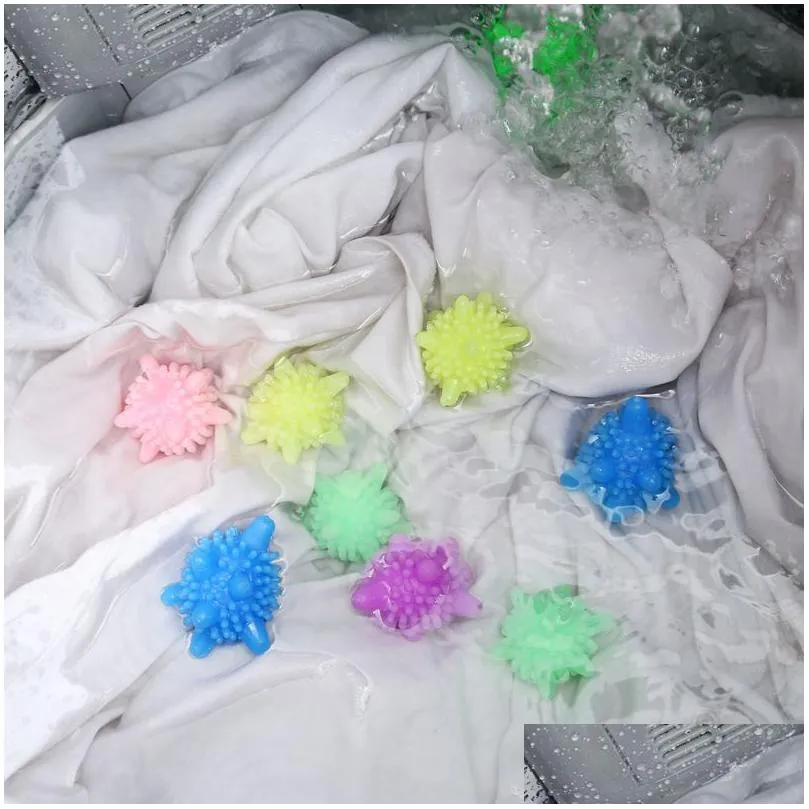 Andere Wäschereiprodukte Anti-Winding-Haus-Home-Waschbällchen Sternenfische Feste Reinigung Super starke Dekontamination xhj161 Drop Lieferung Garten DHVHK