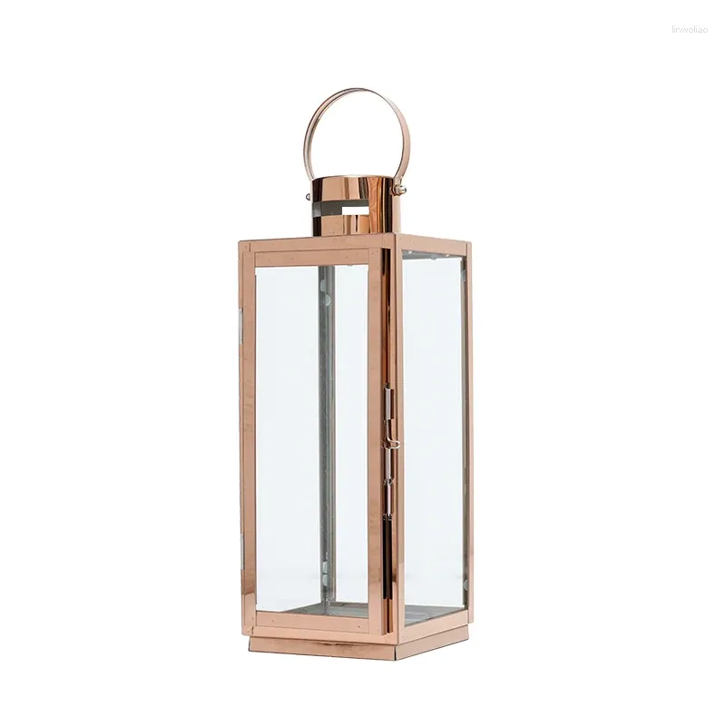 Candle Holders Metal Wedding Decorations Iron Hanging Lantern Home Decor Jars With Lid 50Zt047