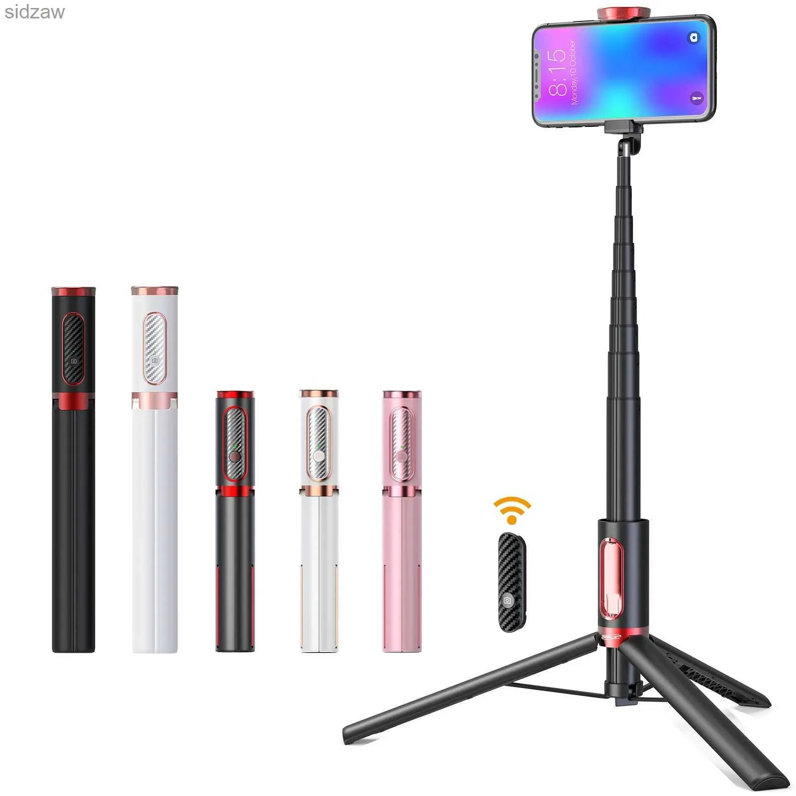 Selfie monopods 81 cm/150 cm draadloze selfie stick statief met afstandsbediening mini telefoon statief uitbreidbaar draagbare draagbare telefoonhouder geschikt voor iOS Android nieuwe WX