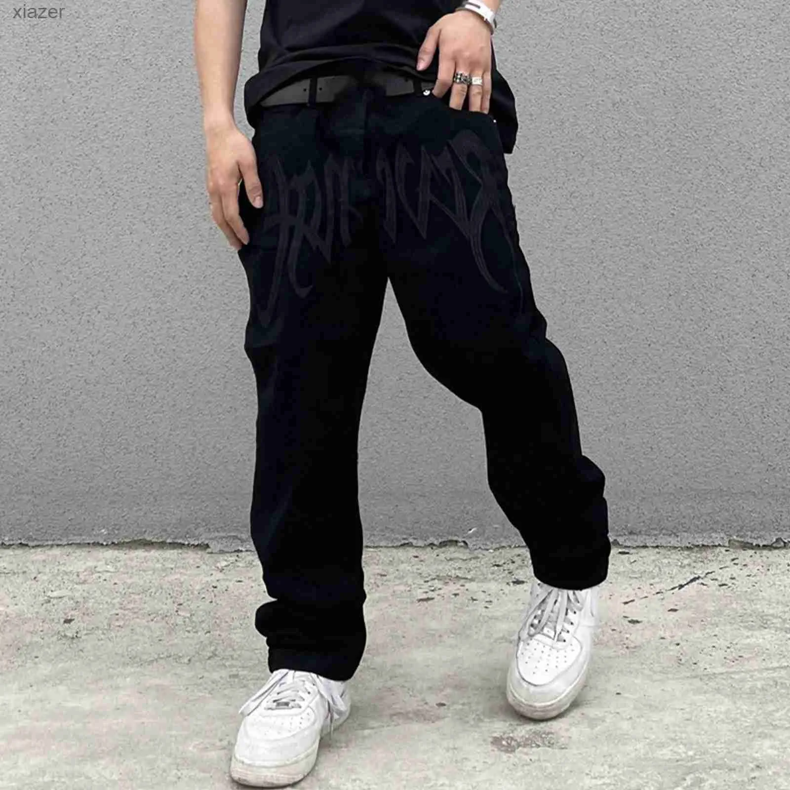 Herren Jeans Jeans Herren Hosen täglich Mode Hip Hop Herren Skateboard Spring Street Kleidung Sommer S ~ 4xl Jugendliche Jungen bequem WX
