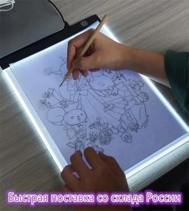 A4A5A3 LED Diamond Painting Light Pad Board z Diamond Painting Akcesoria Zestawy narzędzi Diamond Hafter Ochrona oczu 2012127675872