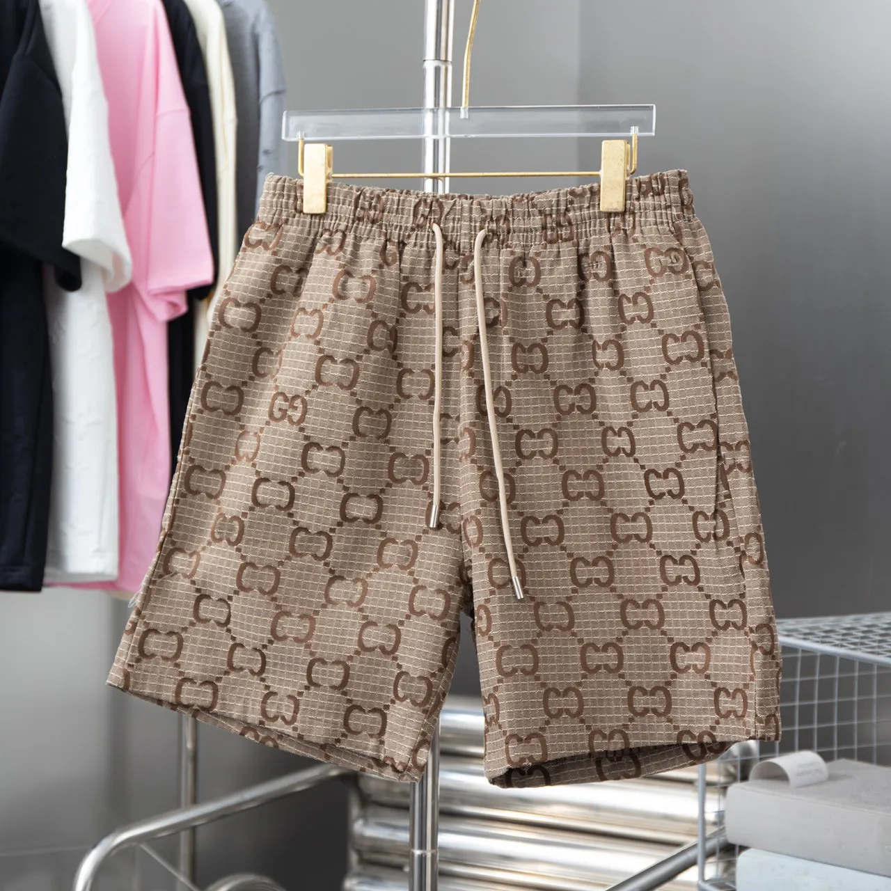 Designer di lusso Gcccis Shorts maschile Lettera classica Stampato GCCCIS Shorts Pantaloni da spiaggia Europei pantaloni stampati floreali europei Calzoni casuali calzoni casual SI europeo SI 988