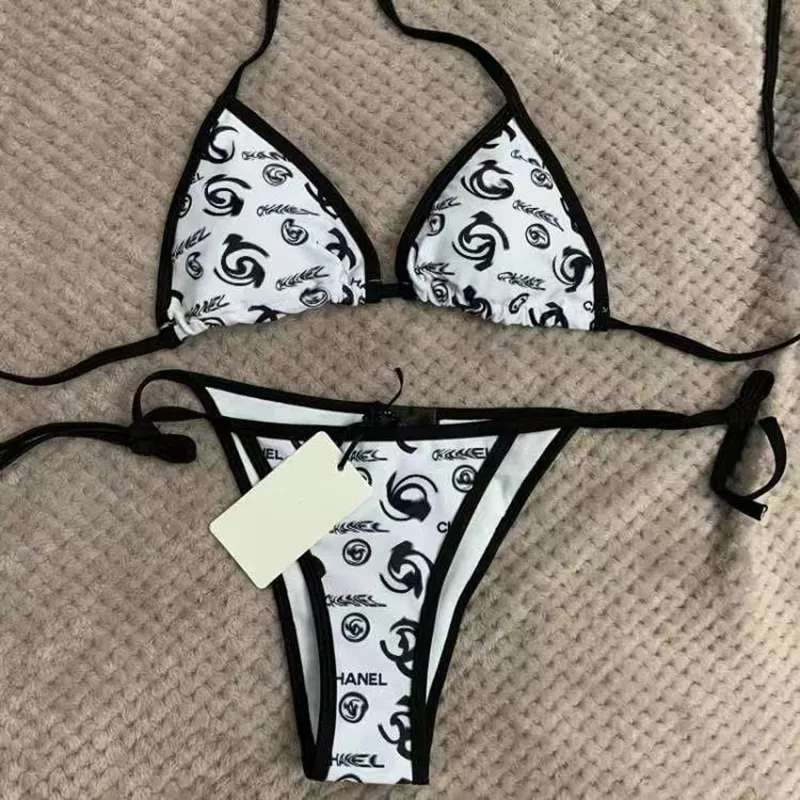 Damesontwerper Bikini Letter Borduurwerk sexy zwempak zomer mode strand zwemkostuum letter print sexy gesplitste bikini spa vakantie zwempak weken in de hot