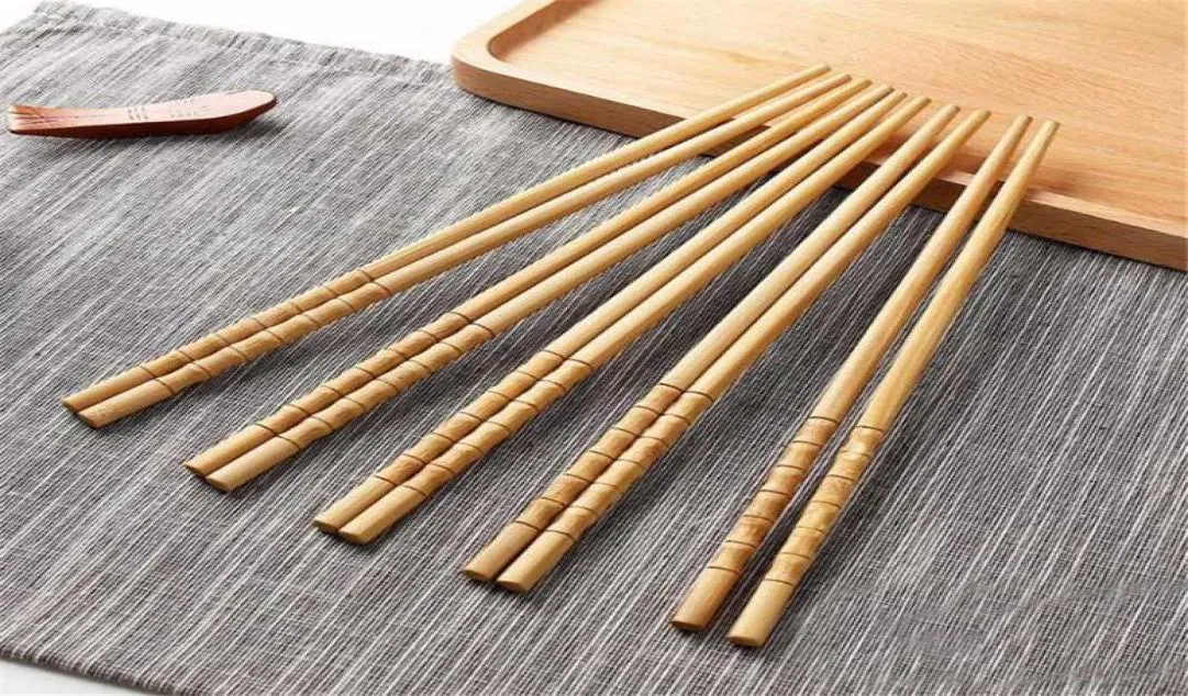 10 Pairs Chinese Chopsticks Creative Natural Handmade Wood Chopstick Gift Tableware Chopsticks Set 8339010
