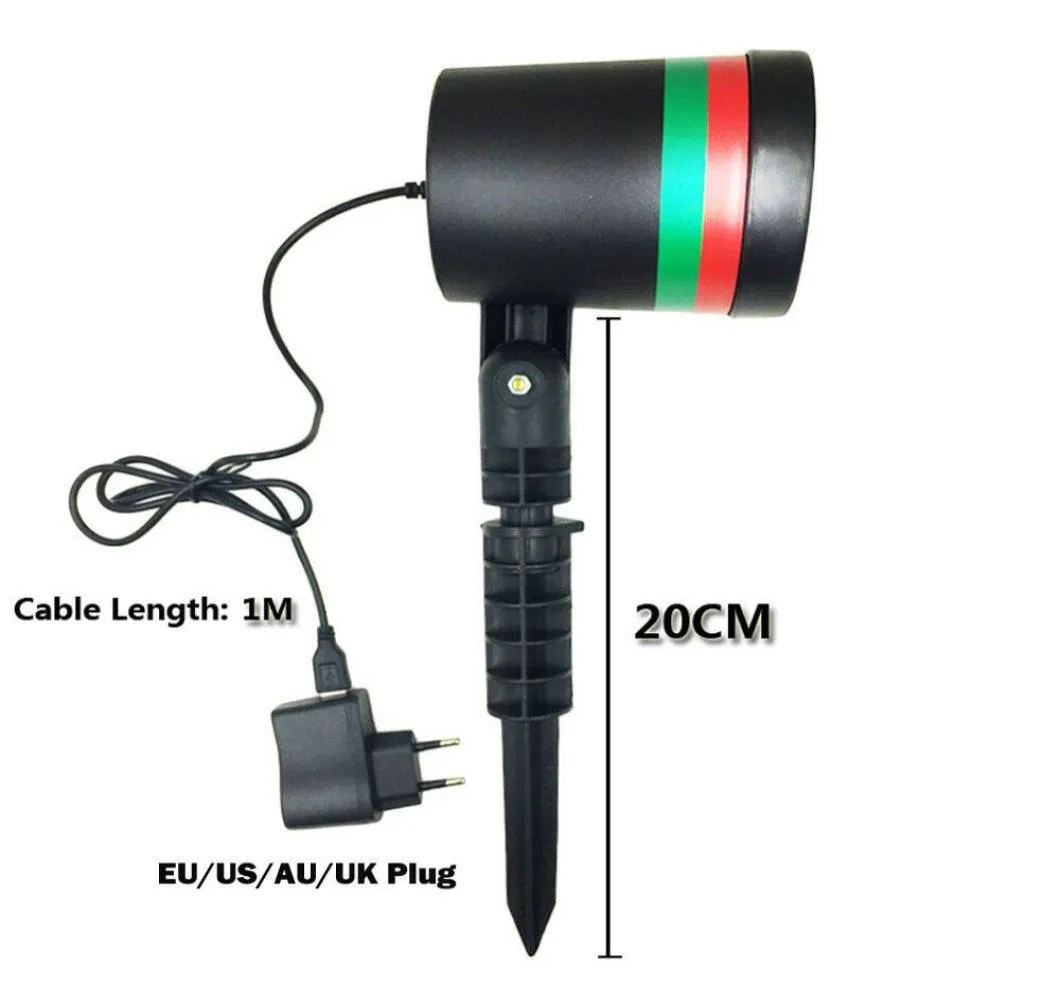 2021 Neue Details zu Weihnachtsstern Laser Projector LED LED Moving Outdoor Landscape Stage RGB Lamp Outdoor Weihnachten RGB Lamp8732079