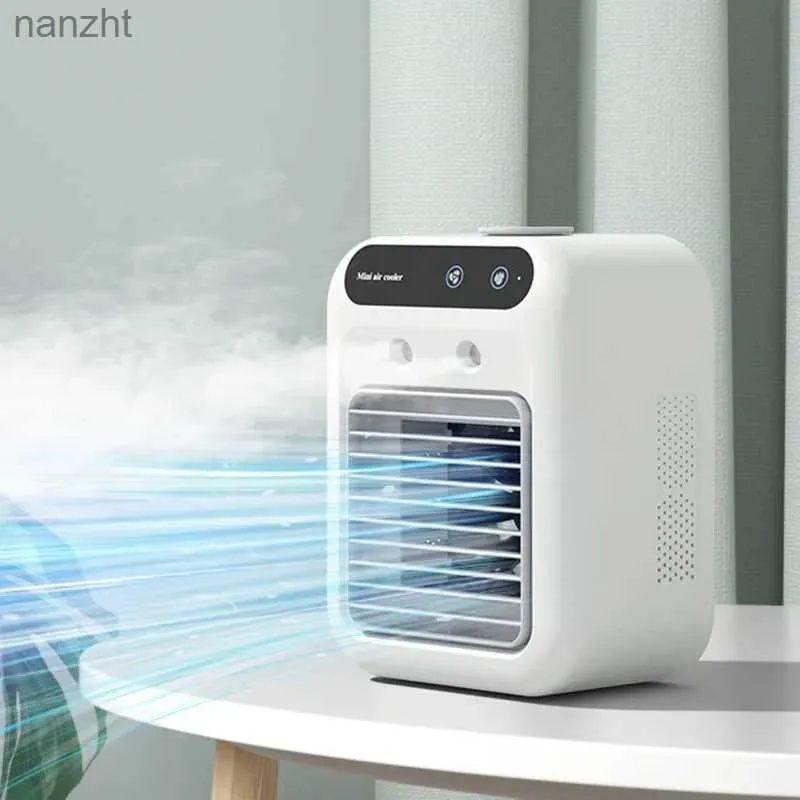 Elektrische ventilatoren USB Jet Bevochtiger Mini Airconditioningventilator Desktop Watergekoelde ventilator Dormitory Portable Electric FanWX