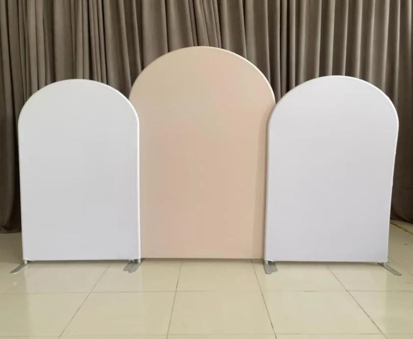 Other Event Party Supplies Custom Arch Backdrops Pink Blue Beige White Birthday Decoration Banner Covers With Stands9980742