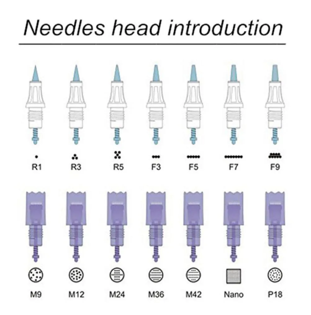 Micro Needle Cartridge Conseils pour Artmex V8 V6 V11 V9 Derma de maquillage permanent Pen Dr Pen MTS PMU Skin Care1888368